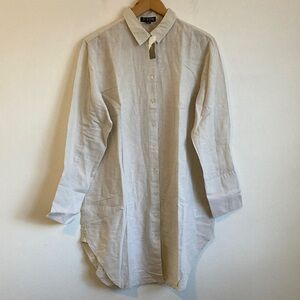 J.Crew‎ Relaxed-fit beach shirt in linen-cotton blend
Soft Cream Small
